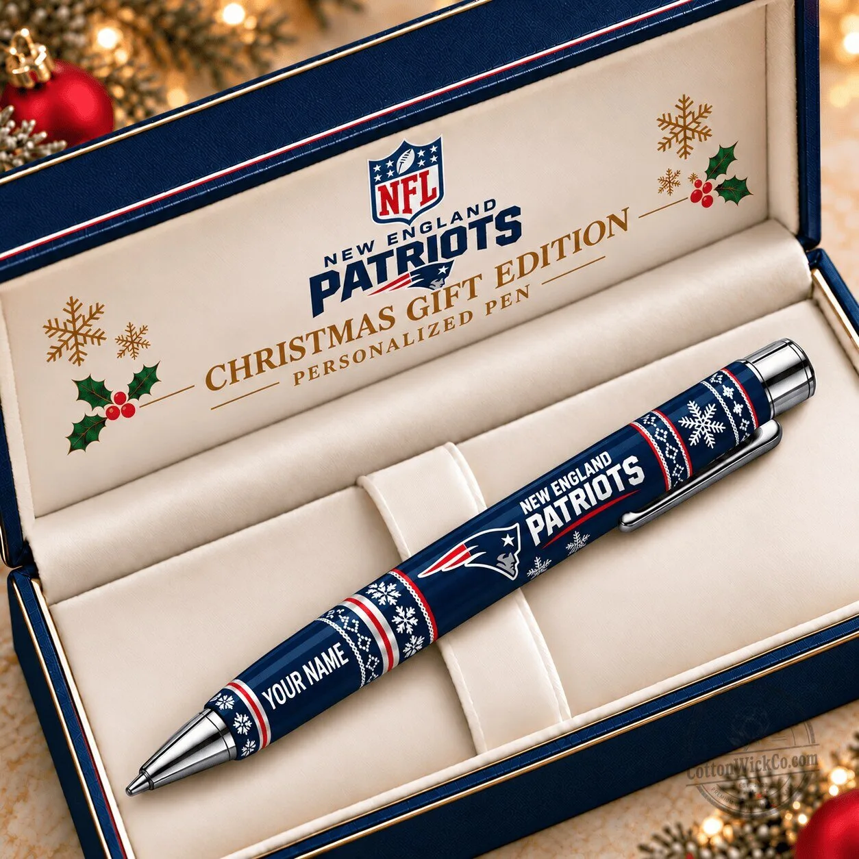 New England Patriots Christmas Gift Edition Personalized Ballpoint Pen