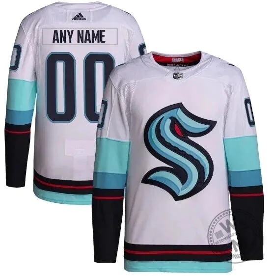 Seattle Kraken White Official Ice Hockey Team Fan Jersey