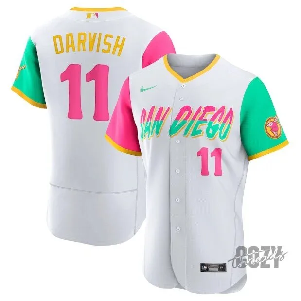 Yu Darvish San Diego Padres City Connect White Baseball Jersey