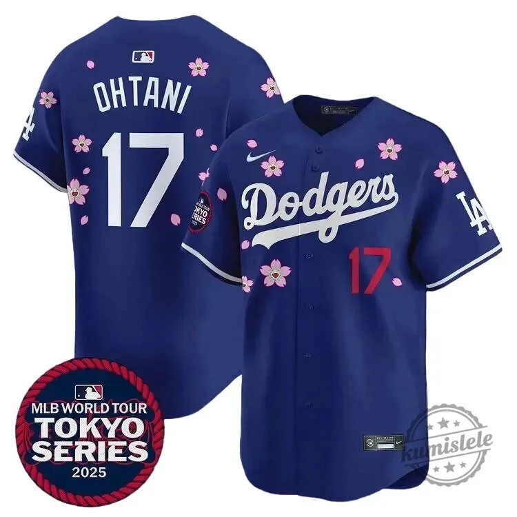 Los Angeles Dodgers Shohei Ohtani Tokyo Series 2025 Blue Baseball Jersey