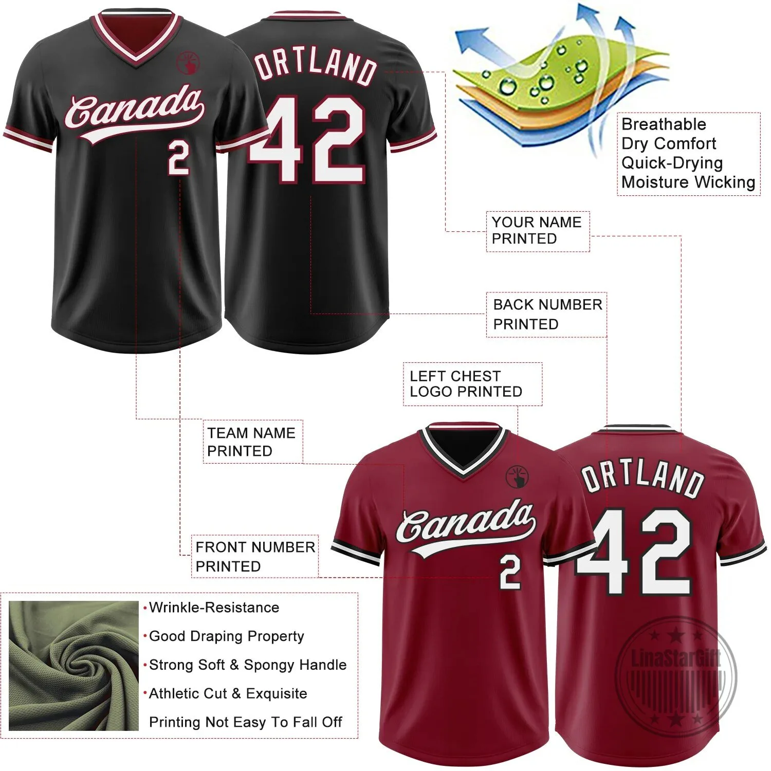 Custom Black and Crimson Reversible Pullover Baseball Jersey with Yourteams Design 11 Custom Black and Crimson Reversible Pullover Baseball Jersey with Yourteams Design