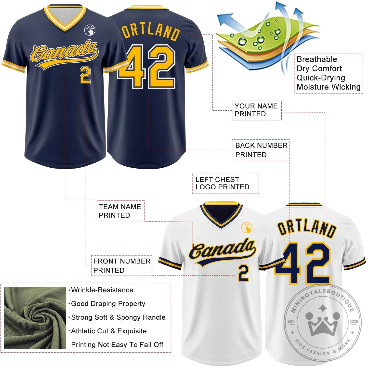 Custom Navy Gold White Reversible Pullover Baseball Jersey Shirt 15 Custom Navy Gold White Reversible Pullover Baseball Jersey Shirt