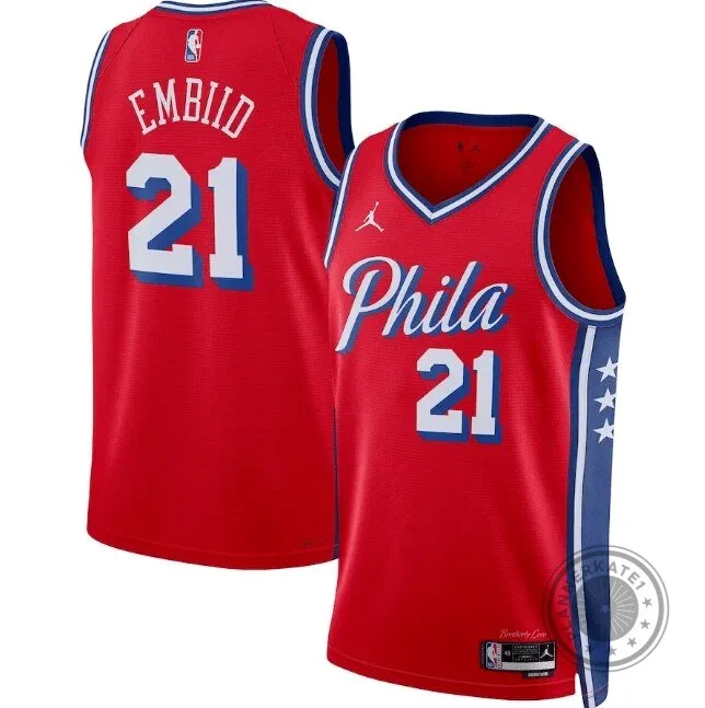 Joel Embiid Philadelphia 76ers Statement Edition Nike NBA Basketball Jersey