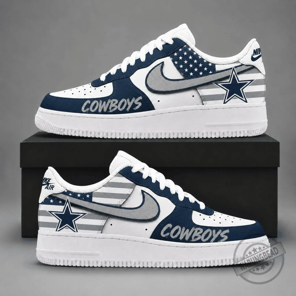 Dallas Cowboys American Football Team Stars and Stripes Custom Shoes Dallas Cowboys American Football Team Stars and Stripes Custom Shoes