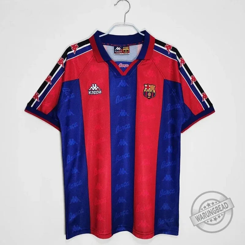 Barcelona 1995-1997 Home Retro Football Club Soccer Jersey