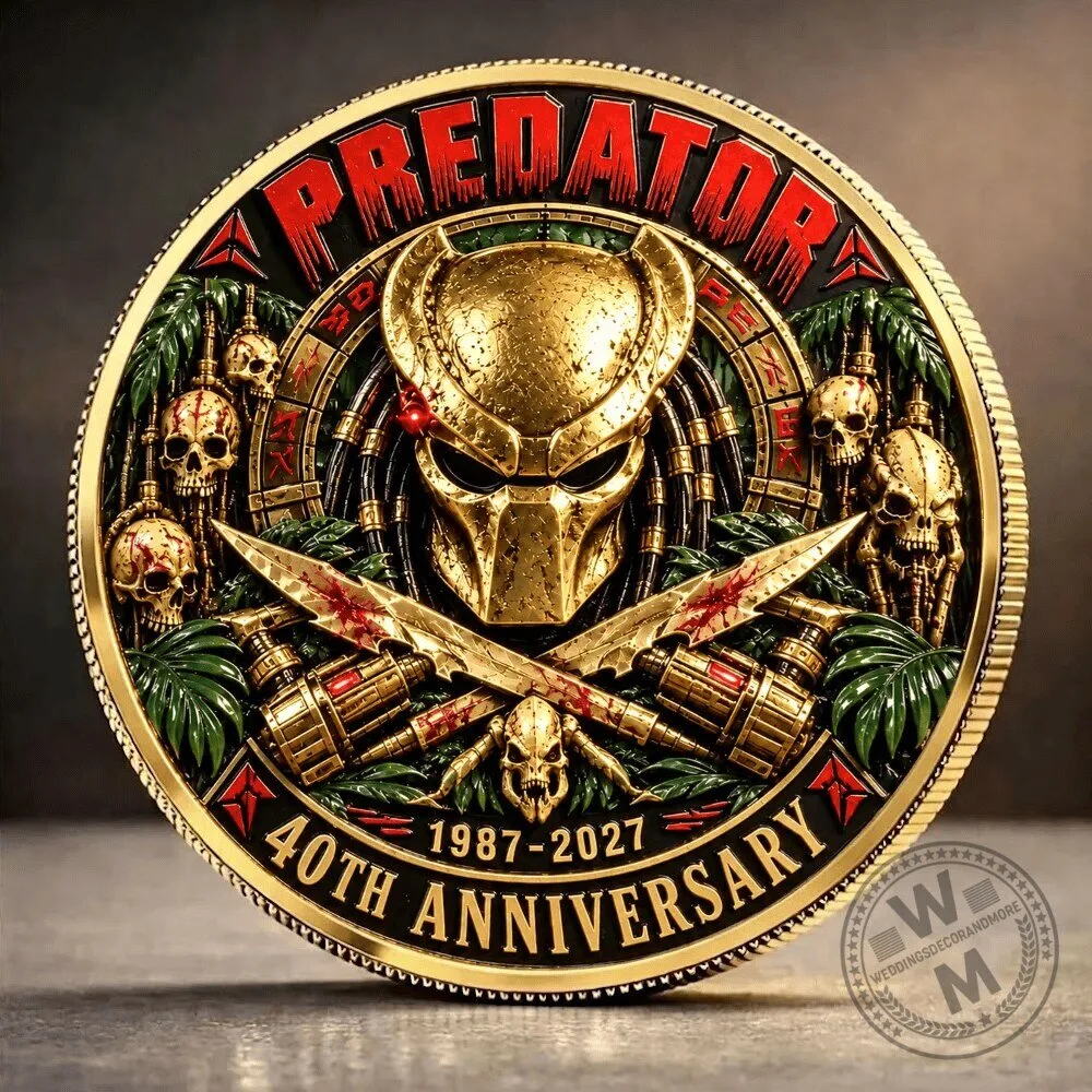 Predator 40th Anniversary Commemorative Movie Collectible Coin