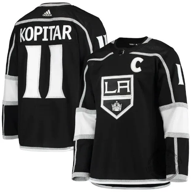 Anze Kopitar Los Angeles Kings Black Hockey Jersey