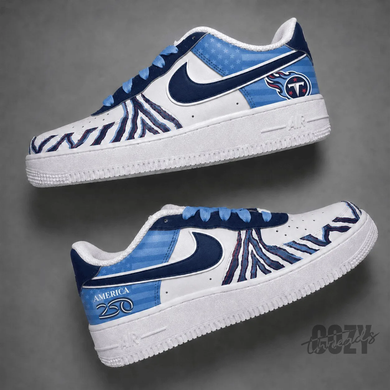 Tennessee Titans America 250 Years Of Freedom Limited Edition Custom Shoes 1 Tennessee Titans America 250 Years Of Freedom Limited Edition Custom Shoes