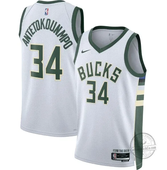 Giannis Antetokounmpo Milwaukee Bucks Association Edition Basketball Jersey