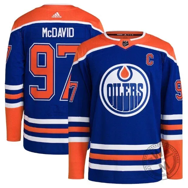 Edmonton Oilers Connor McDavid Blue Home Authentic Hockey Jersey