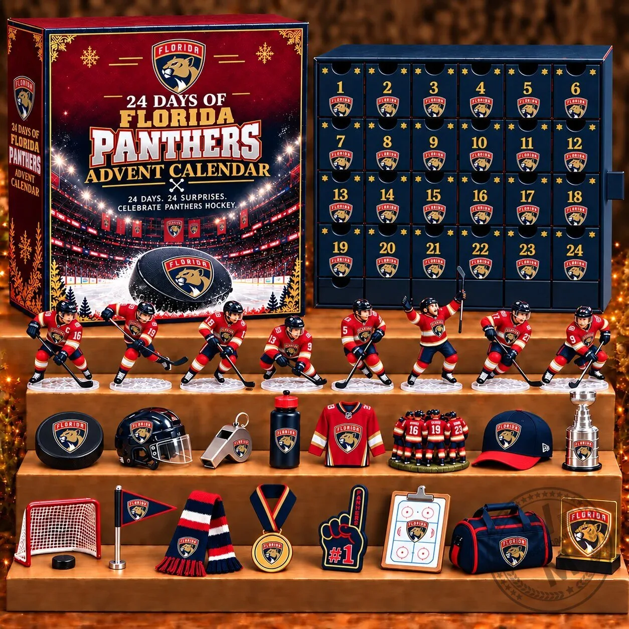 Florida Panthers 24 Days of Hockey Ice Advent Calendar Blind Box