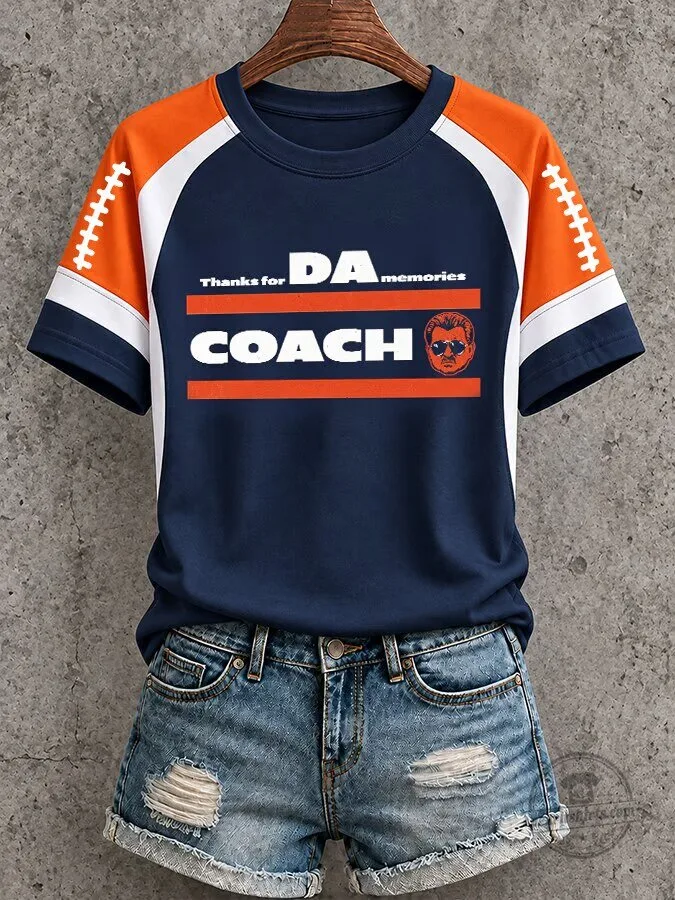 Funny Coach Thanks For The Memories Football Fan T-Shirt