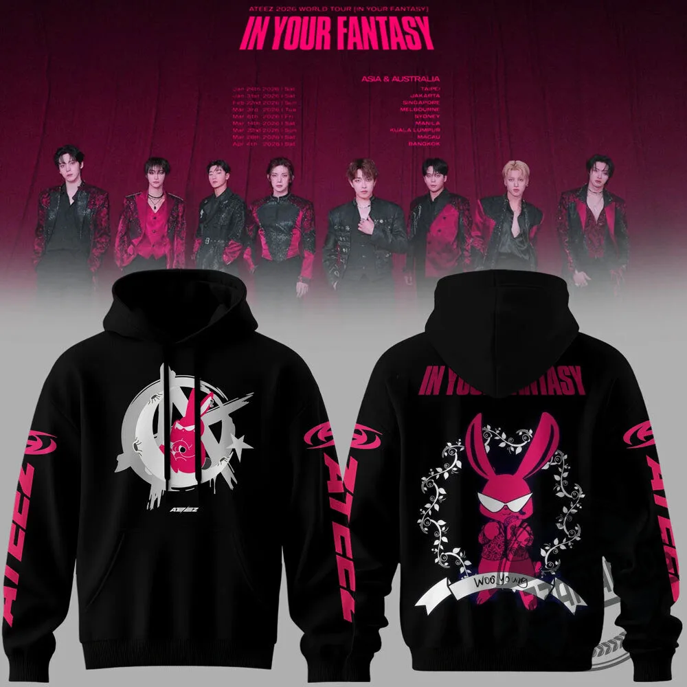 ATEEZ In Your Fantasy 2026 World Tour Hoodie Shirt 4 ATEEZ In Your Fantasy 2026 World Tour Hoodie Shirt