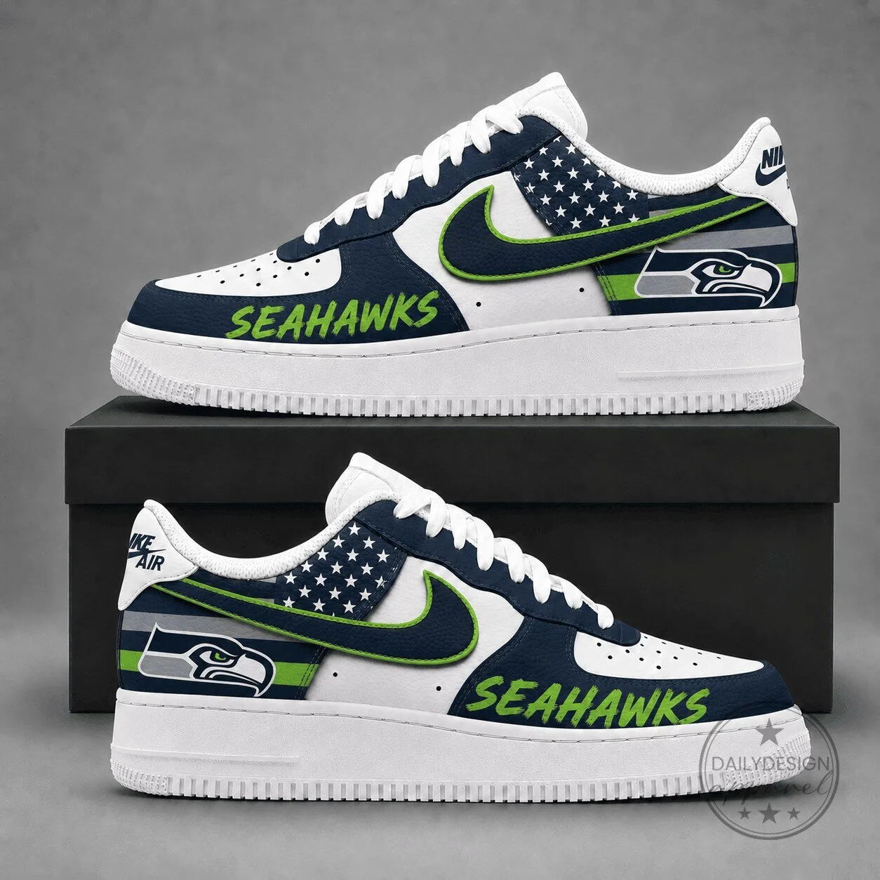 Seattle Seahawks American Football Team Custom Printed Shoes