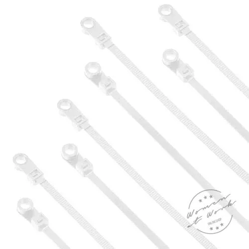 Heavy-Duty Black Nylon Cable Ties with Screw Mount Holes, 100-Pack Zip Ties 13 Heavy-Duty Black Nylon Cable Ties with Screw Mount Holes, 100-Pack Zip Ties