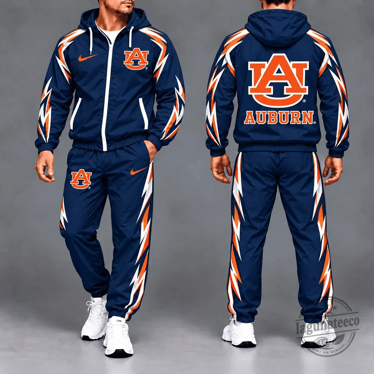 Auburn Tigers NCAA Elevate Performance Full-Zip Hooded Jacket