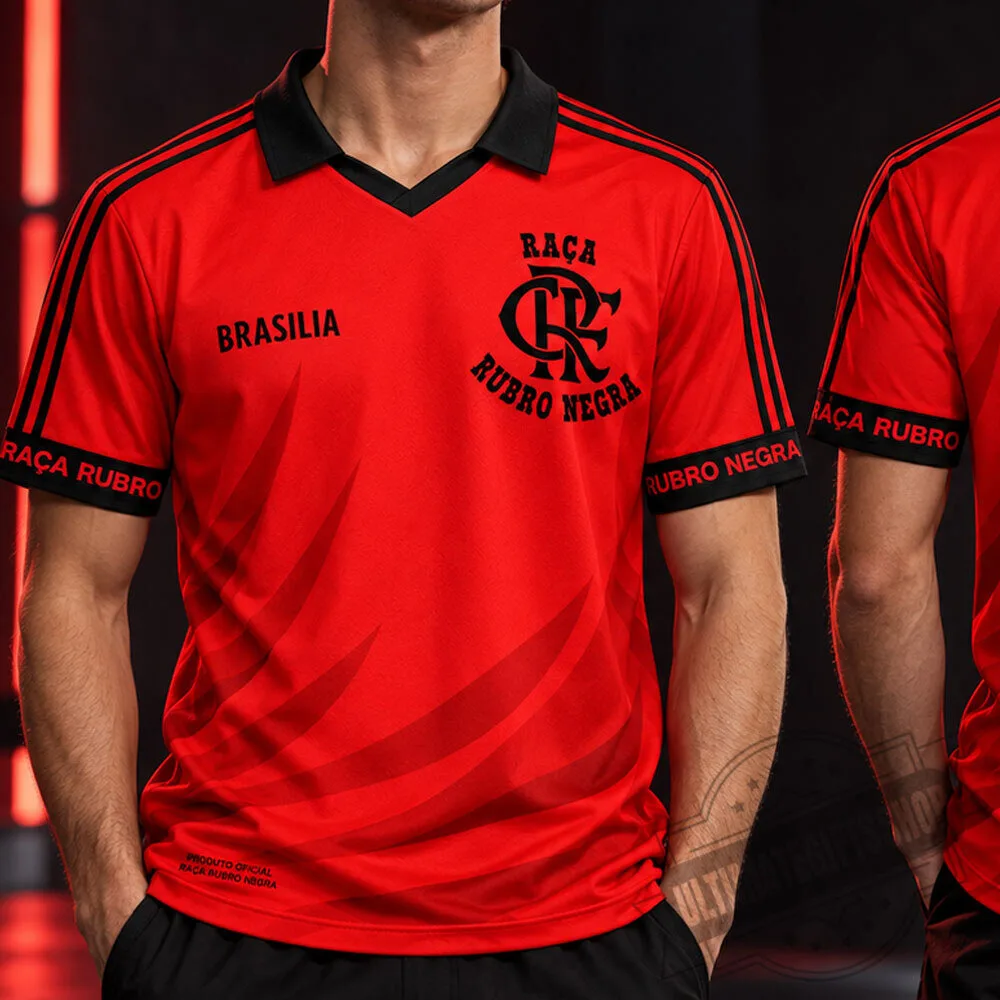 Flamengo Raça Rubro Negra Brasília Red Soccer Jersey Shirt 6 Flamengo Raça Rubro Negra Brasília Red Soccer Jersey Shirt