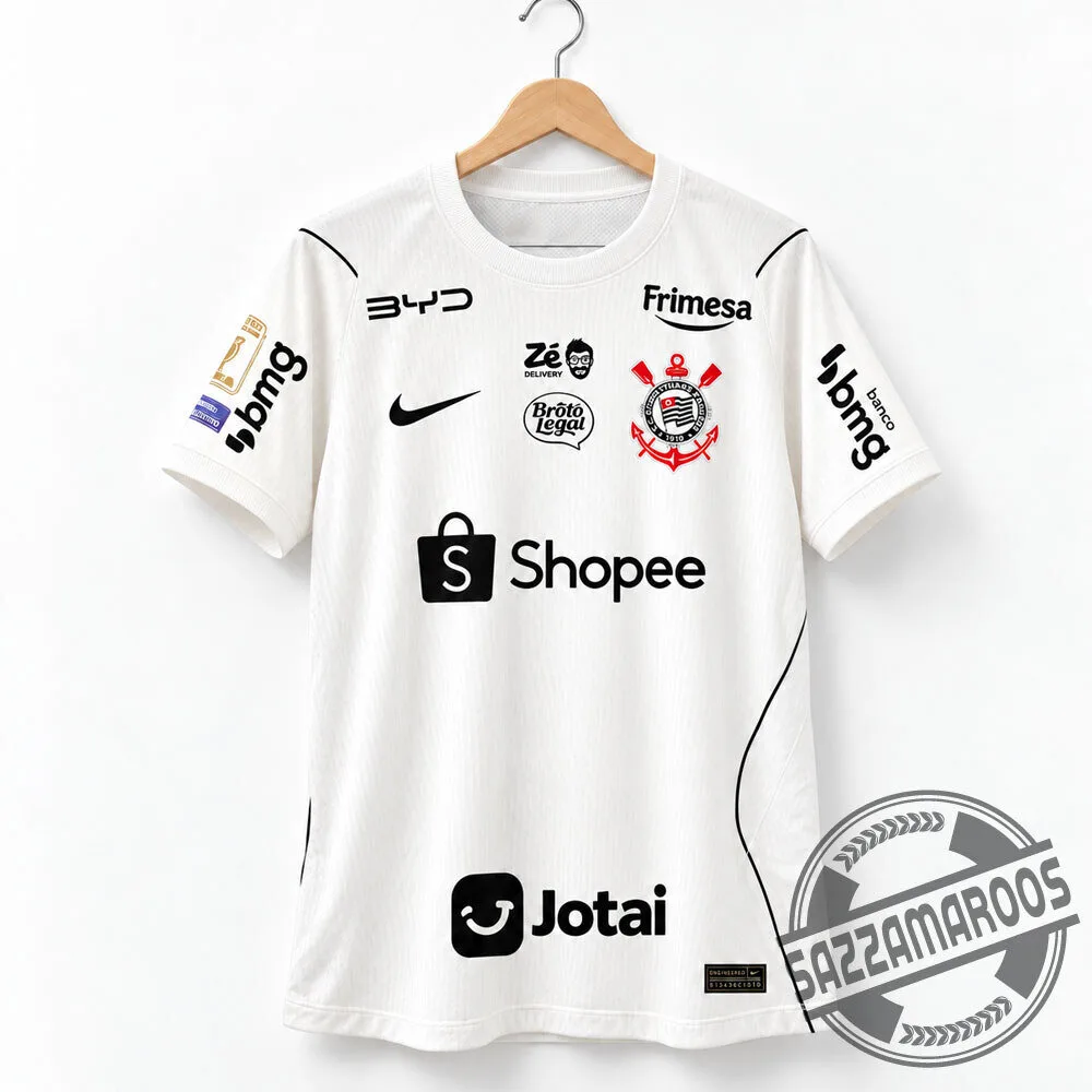 Sport Club Corinthians Paulista 2026/27 Home Football Jersey Shirt with Shopee Sponsor