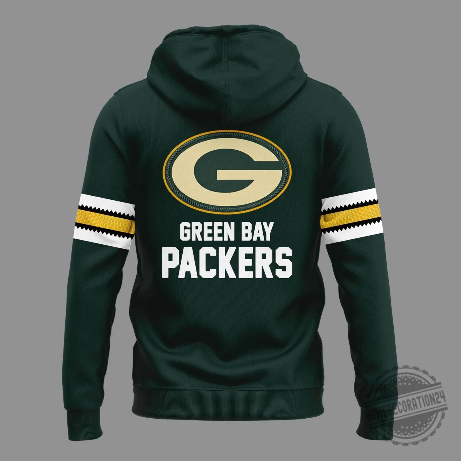 Go Pack Go Green Bay Packers Football Team Logo Dark Green Hoodie 5 Go Pack Go Green Bay Packers Football Team Logo Dark Green Hoodie