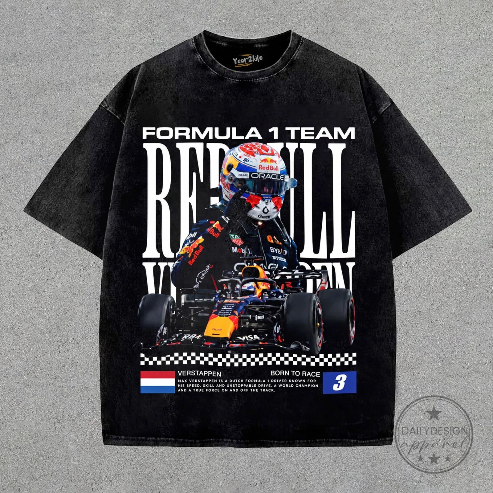 Max Verstappen Red Bull Racing Formula 1 Team Vintage T-Shirt