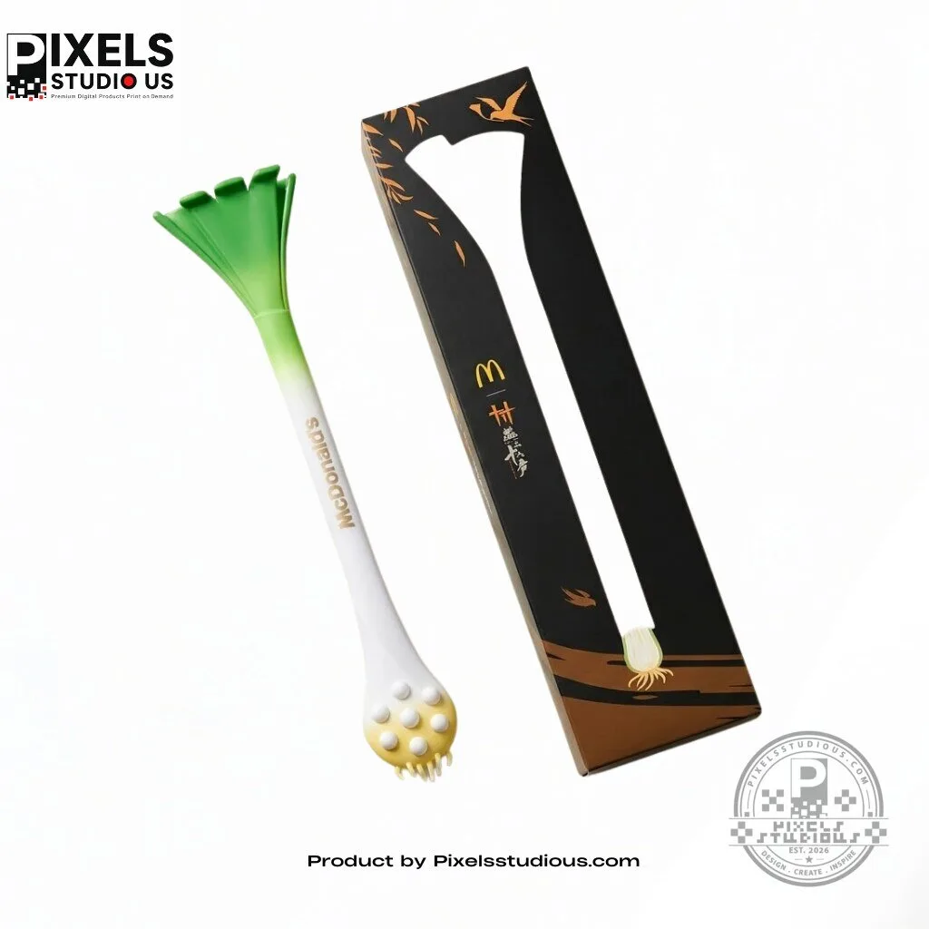 McDonalds Scallion Back Scratcher & Massager 3 McDonalds Scallion Back Scratcher & Massager product image showing design and details