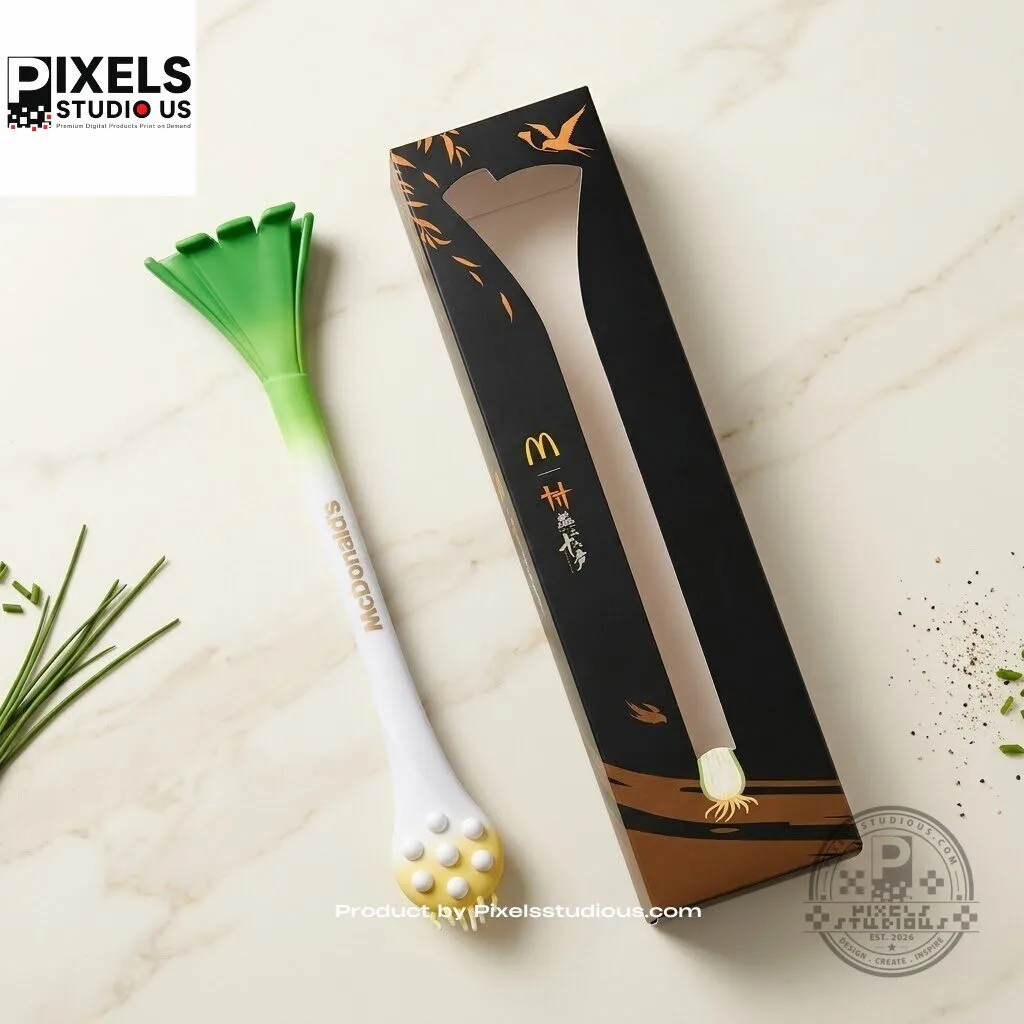 McDonalds Scallion Back Scratcher & Massager 4 McDonalds Scallion Back Scratcher & Massager product image showing design and details