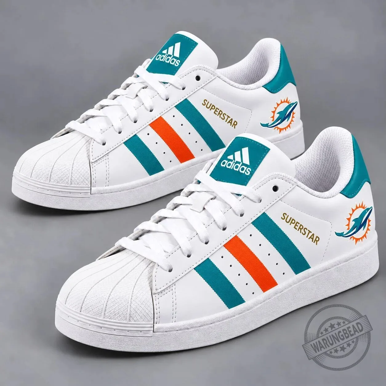 Miami Dolphins NFL Team Pride Superstar Shoes for Men and Women
