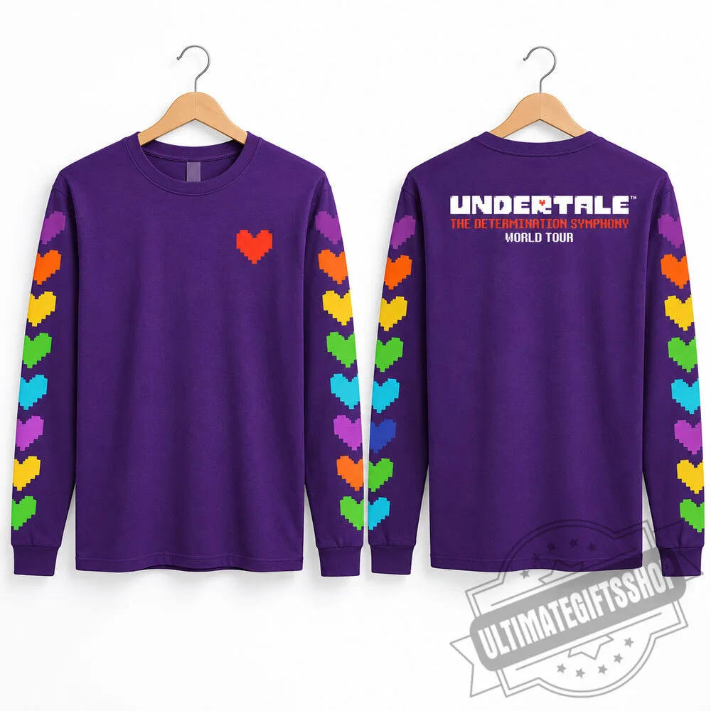 Undertale The Determination Symphony World Tour Purple Long Sleeve T-Shirt