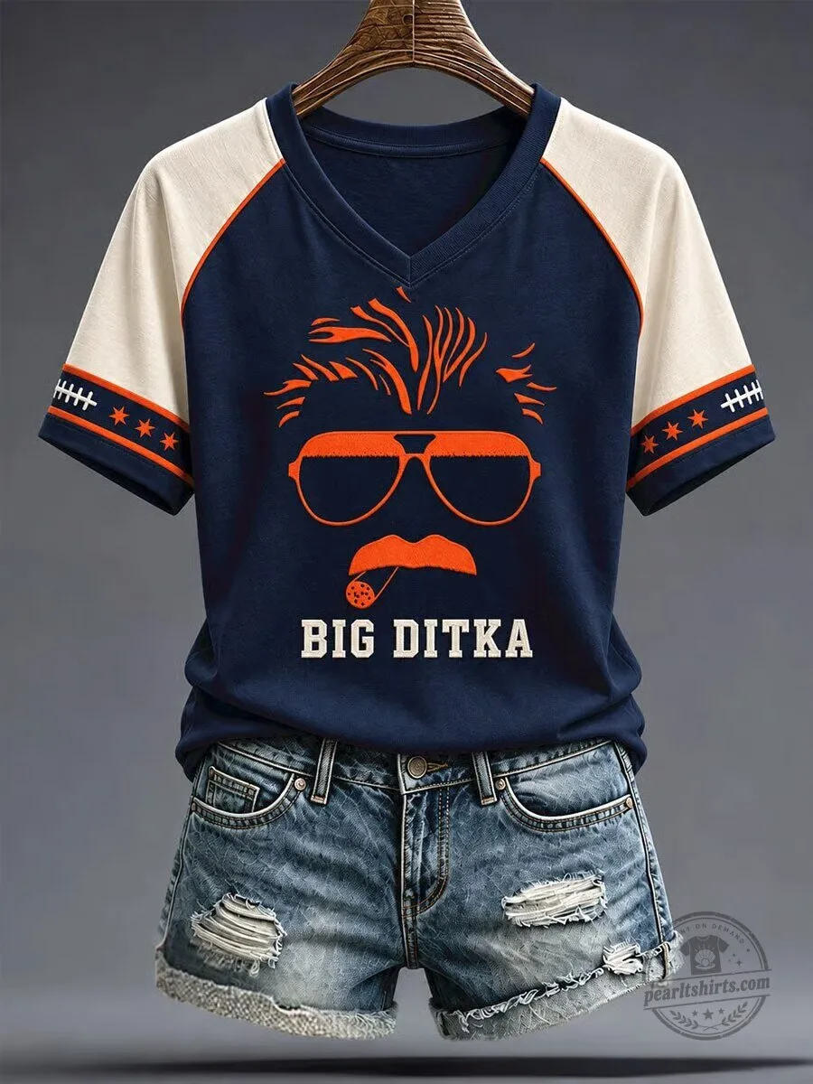 Mike Ditka Chicago Football Coach Graphic T-Shirt