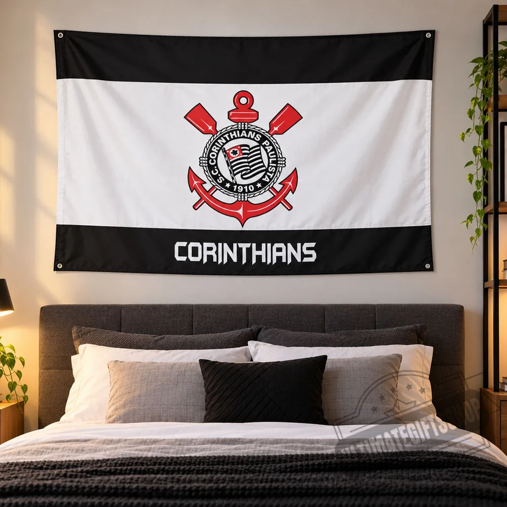 S.C. Corinthians Paulista Soccer Team Flag