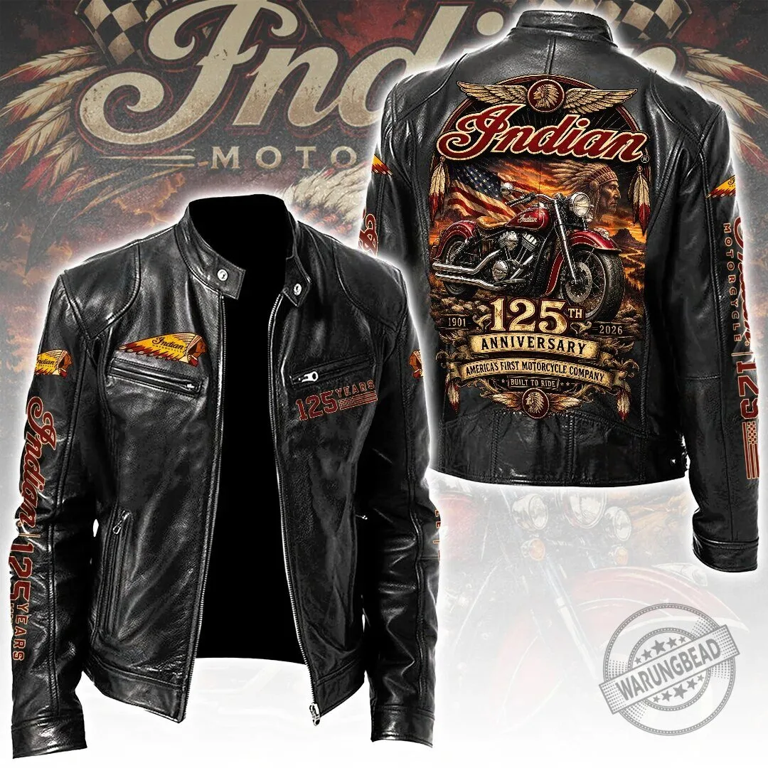125th Anniversary Leather Jacket by Indian Motorcycle, Celebrating America's First Motorcycle Company