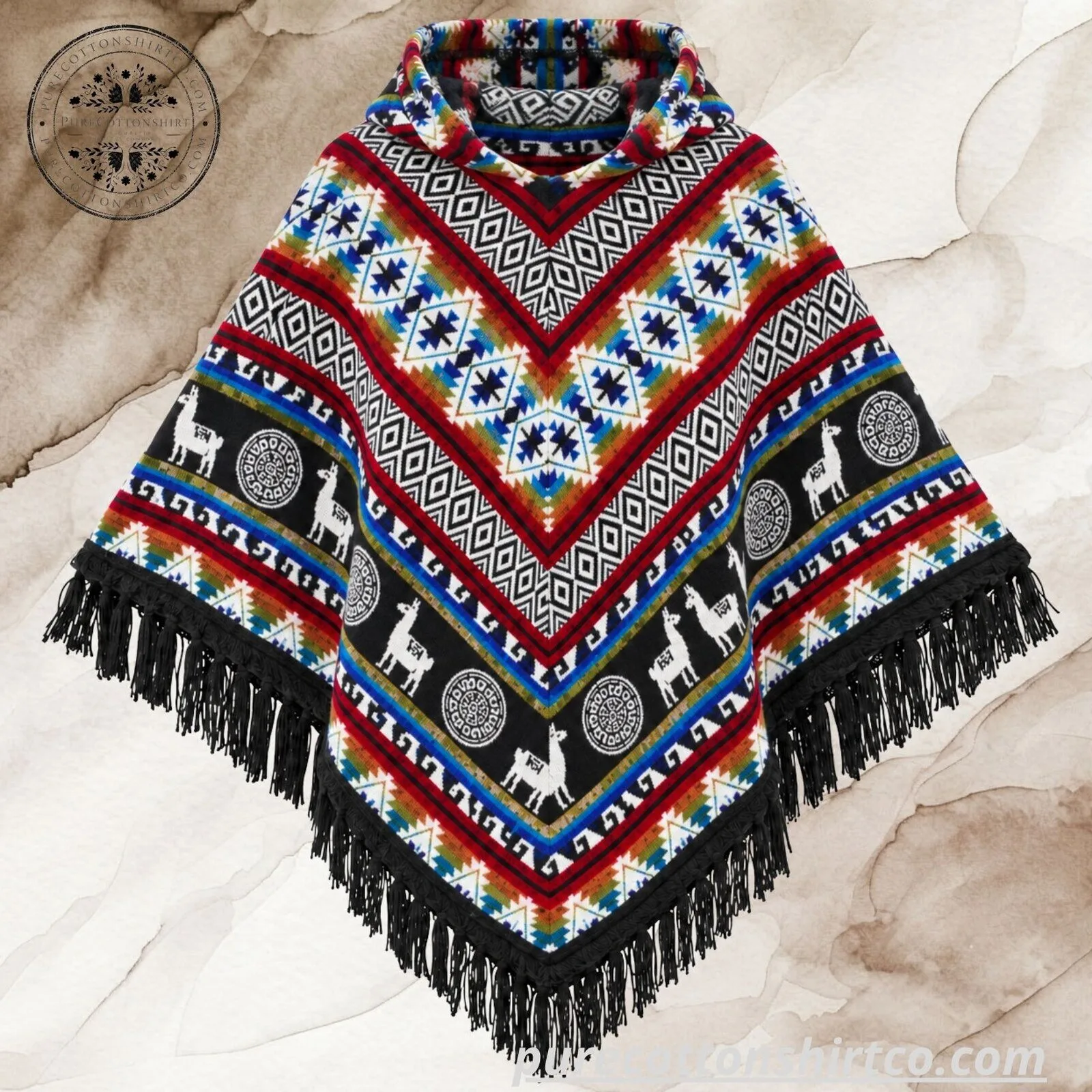 BTS Jungkook Black Patterned Hooded Poncho - BTS WORLD TOUR 'ARIRANG' IN LIMA 7 BTS Jungkook Black Patterned Hooded Poncho - BTS WORLD TOUR
