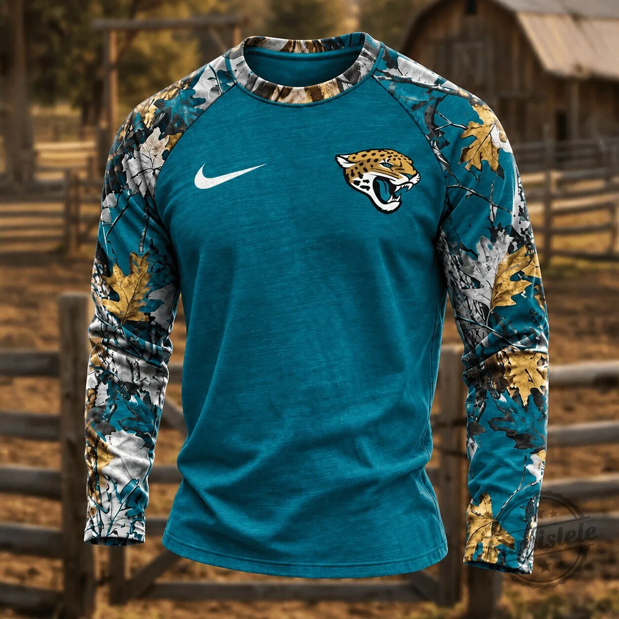 Jacksonville Jaguars Camouflage Hunting Long Sleeve Shirt for Men