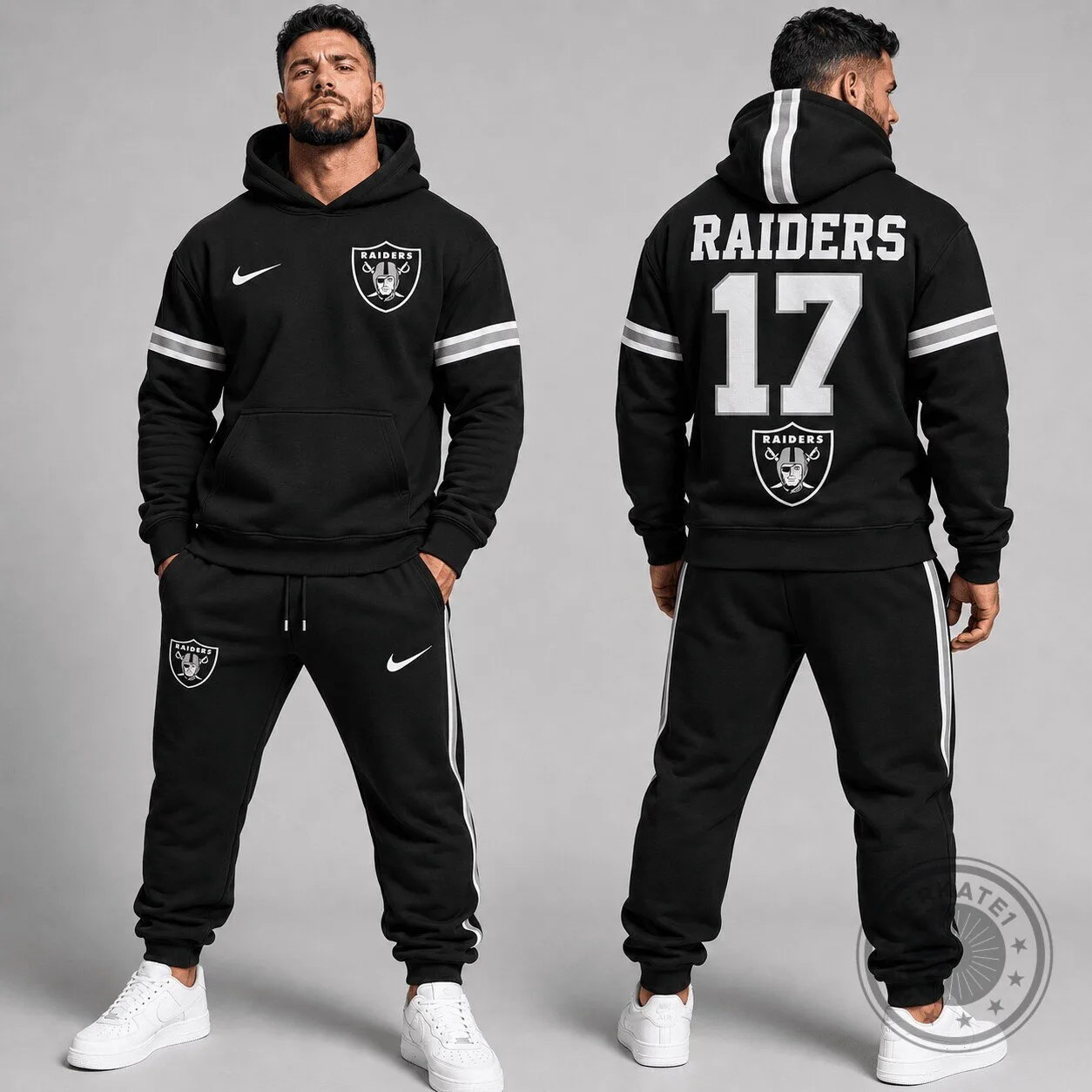 Las Vegas Raiders Football Team Black Hoodie