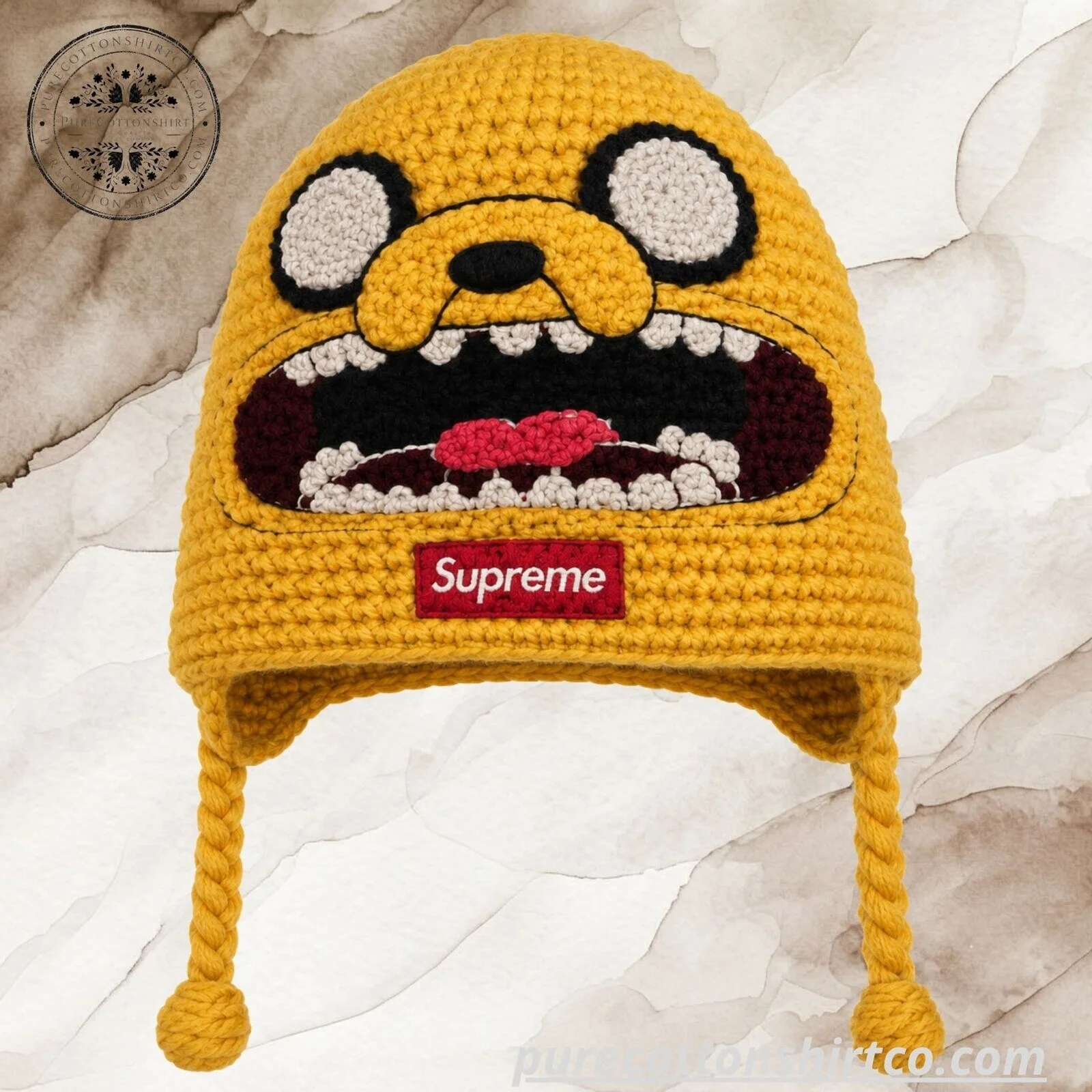 Adventure Time Jake the Dog Crochet Hat