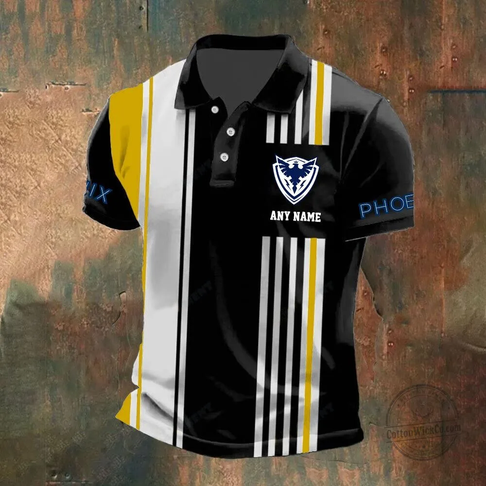 Sherbrooke Phoenix Personalized Name Striped Hockey Polo Shirt 13 Sherbrooke Phoenix Personalized Name Striped Hockey Polo Shirt