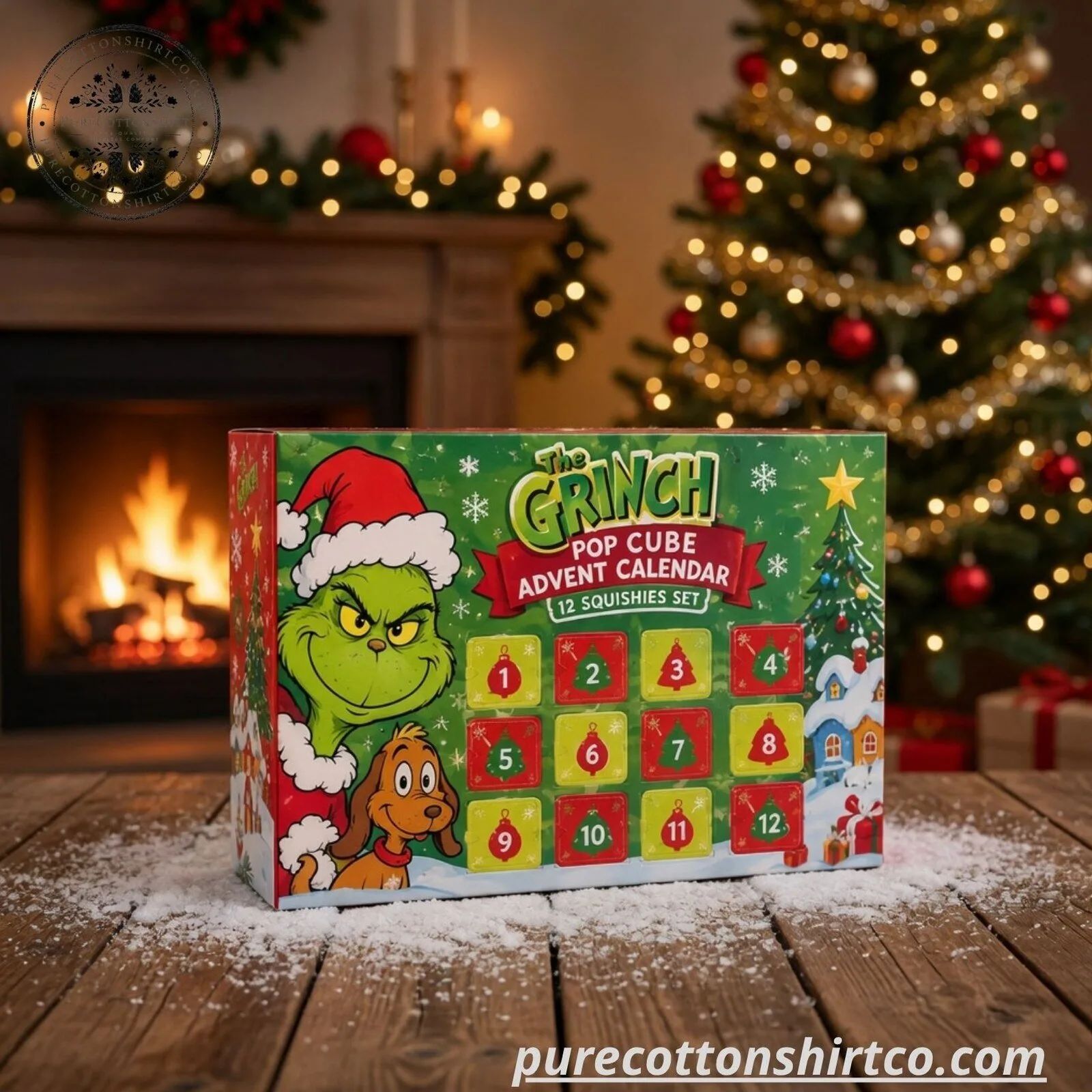 The Grinch Pop Cube Advent Calendar 2026 – 12 Squishies Set 6 The Grinch Pop Cube Advent Calendar 2026 – 12 Squishies Set