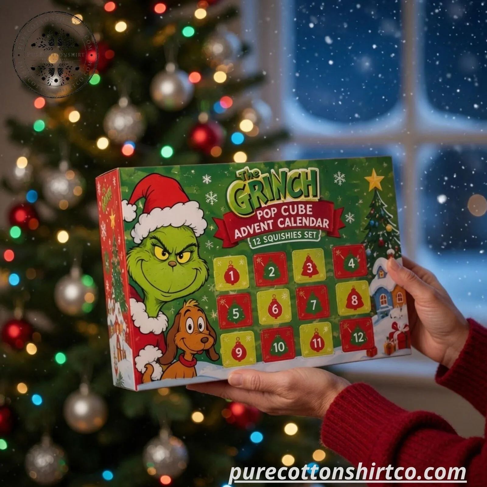 The Grinch Pop Cube Advent Calendar 2026 – 12 Squishies Set 8 The Grinch Pop Cube Advent Calendar 2026 – 12 Squishies Set