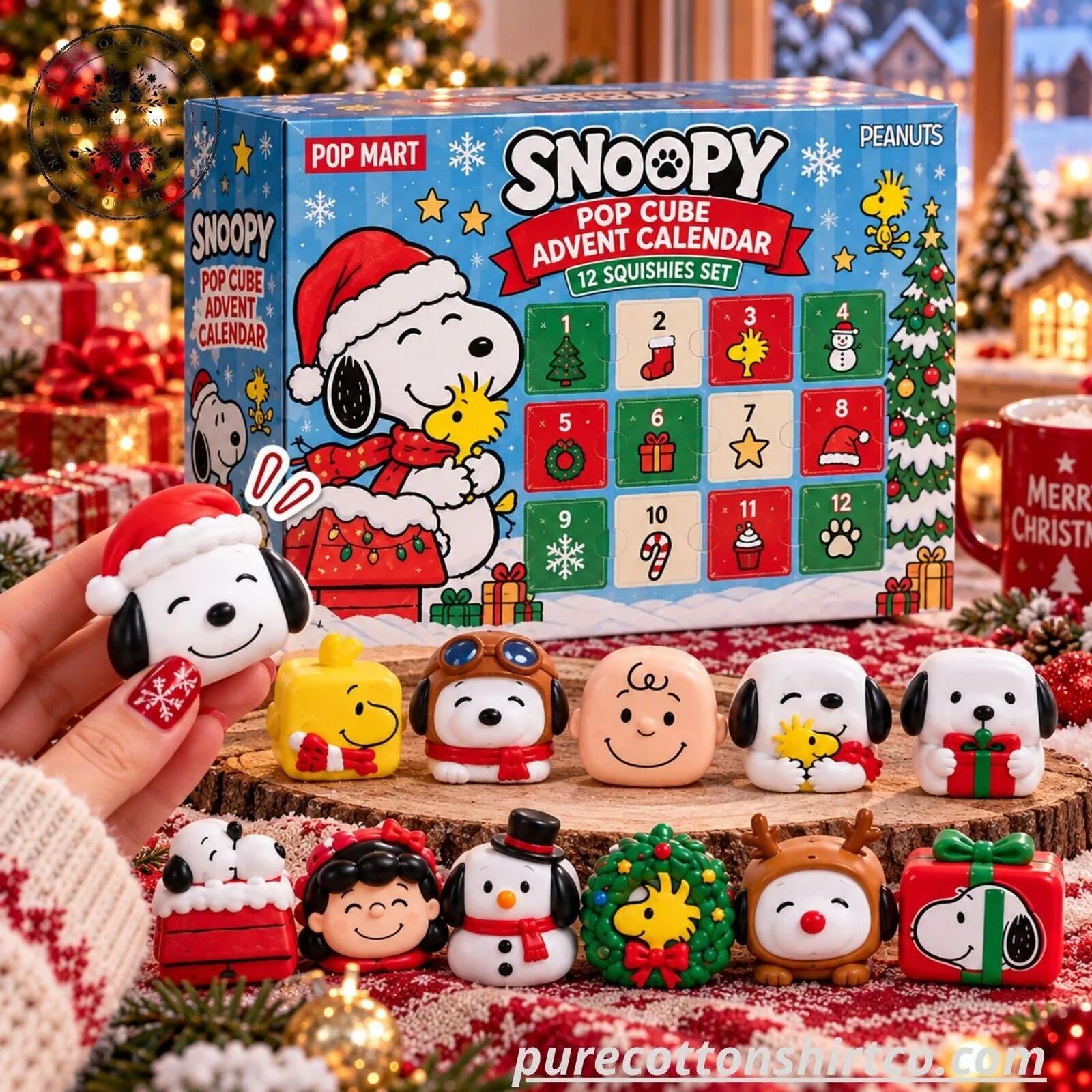 Peanuts Snoopy Pop Cube Advent Calendar 2026 – 12 Squishies Set