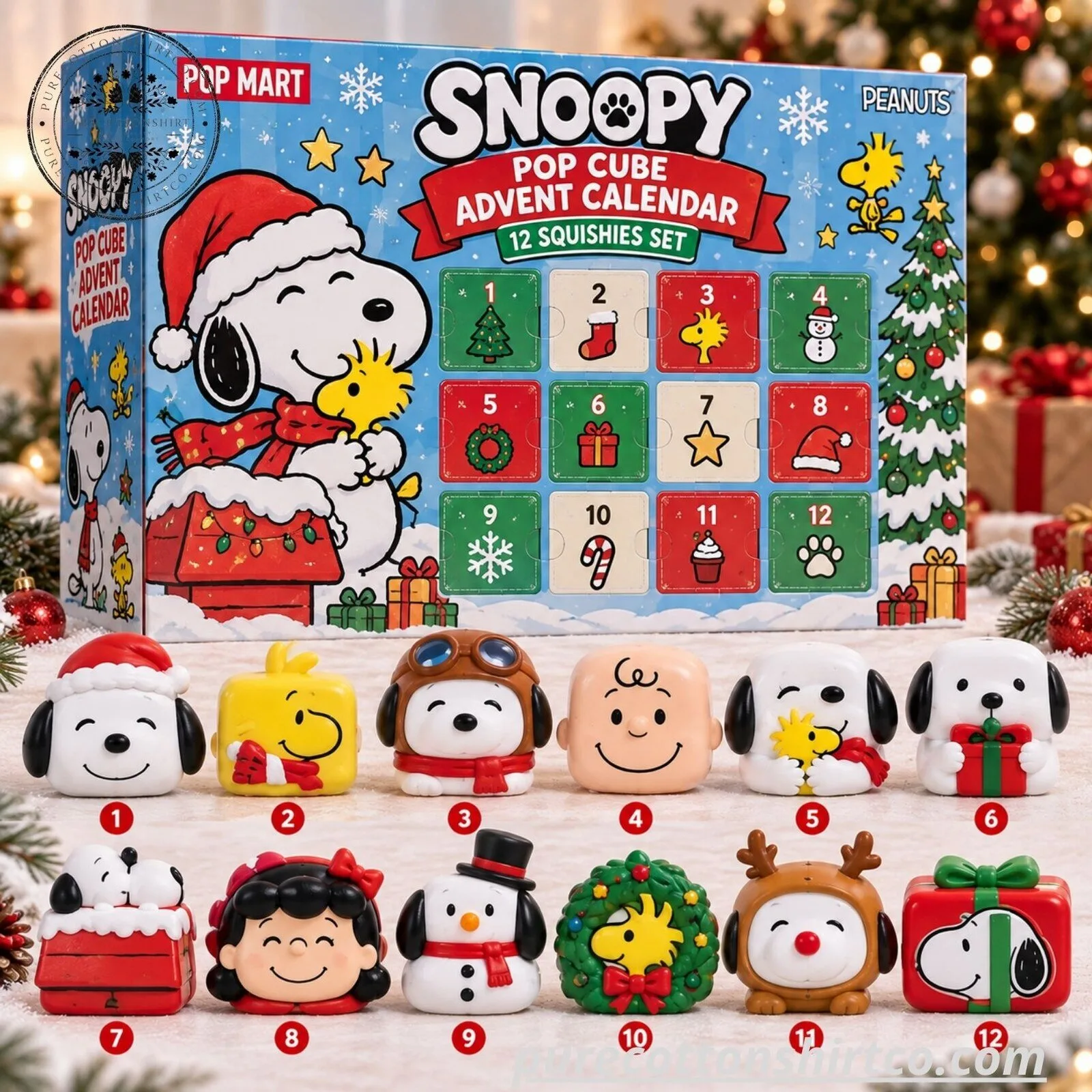 Peanuts Snoopy Pop Cube Advent Calendar 2026 – 12 Squishies Set 6 Peanuts Snoopy Pop Cube Advent Calendar 2026 – 12 Squishies Set