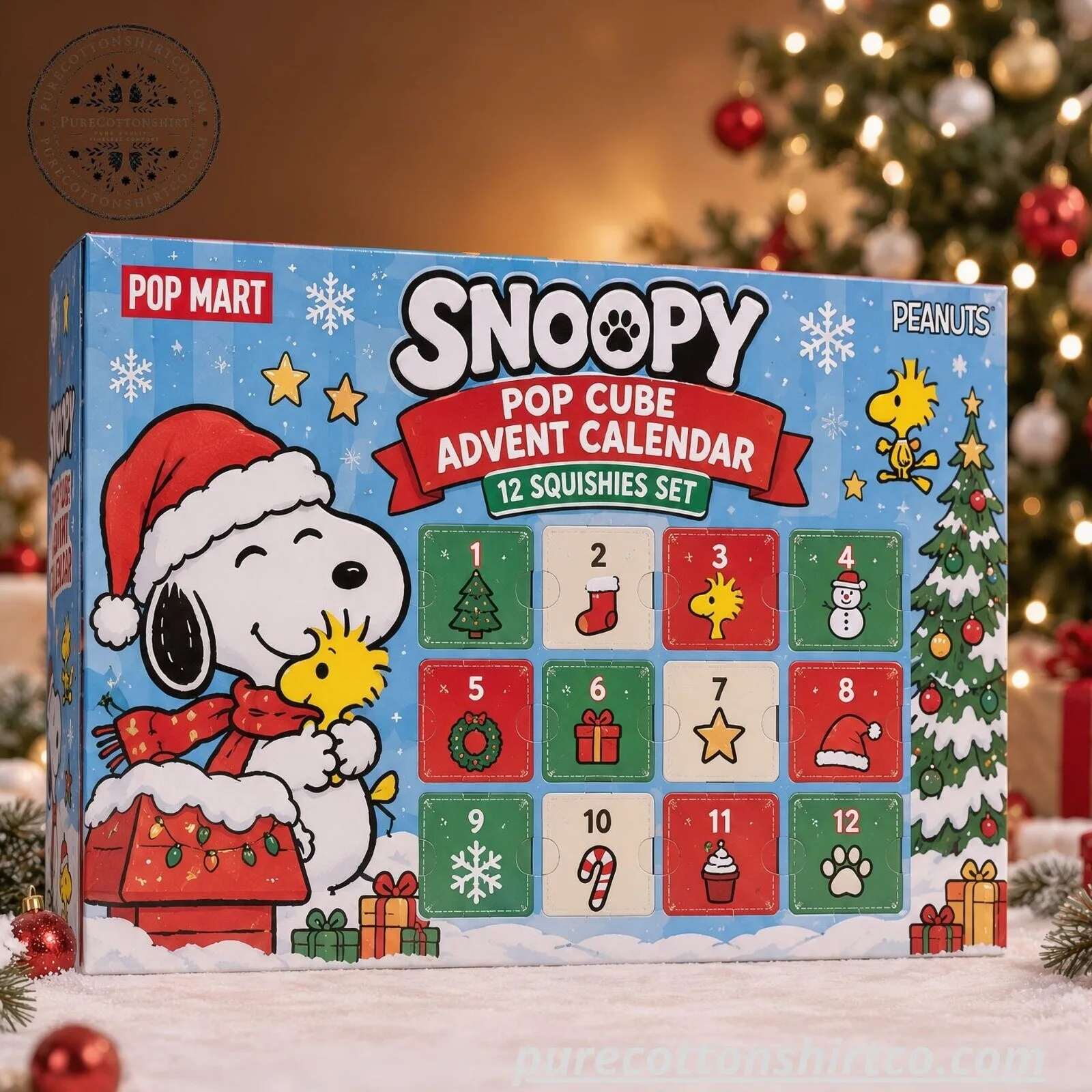 Peanuts Snoopy Pop Cube Advent Calendar 2026 – 12 Squishies Set 7 Peanuts Snoopy Pop Cube Advent Calendar 2026 – 12 Squishies Set