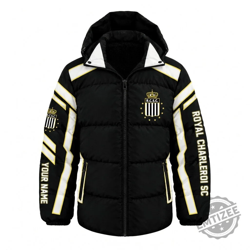Royal Charleroi Sporting Club Belgian Pro League Puffer Jacket 1 Royal Charleroi Sporting Club Belgian Pro League Puffer Jacket