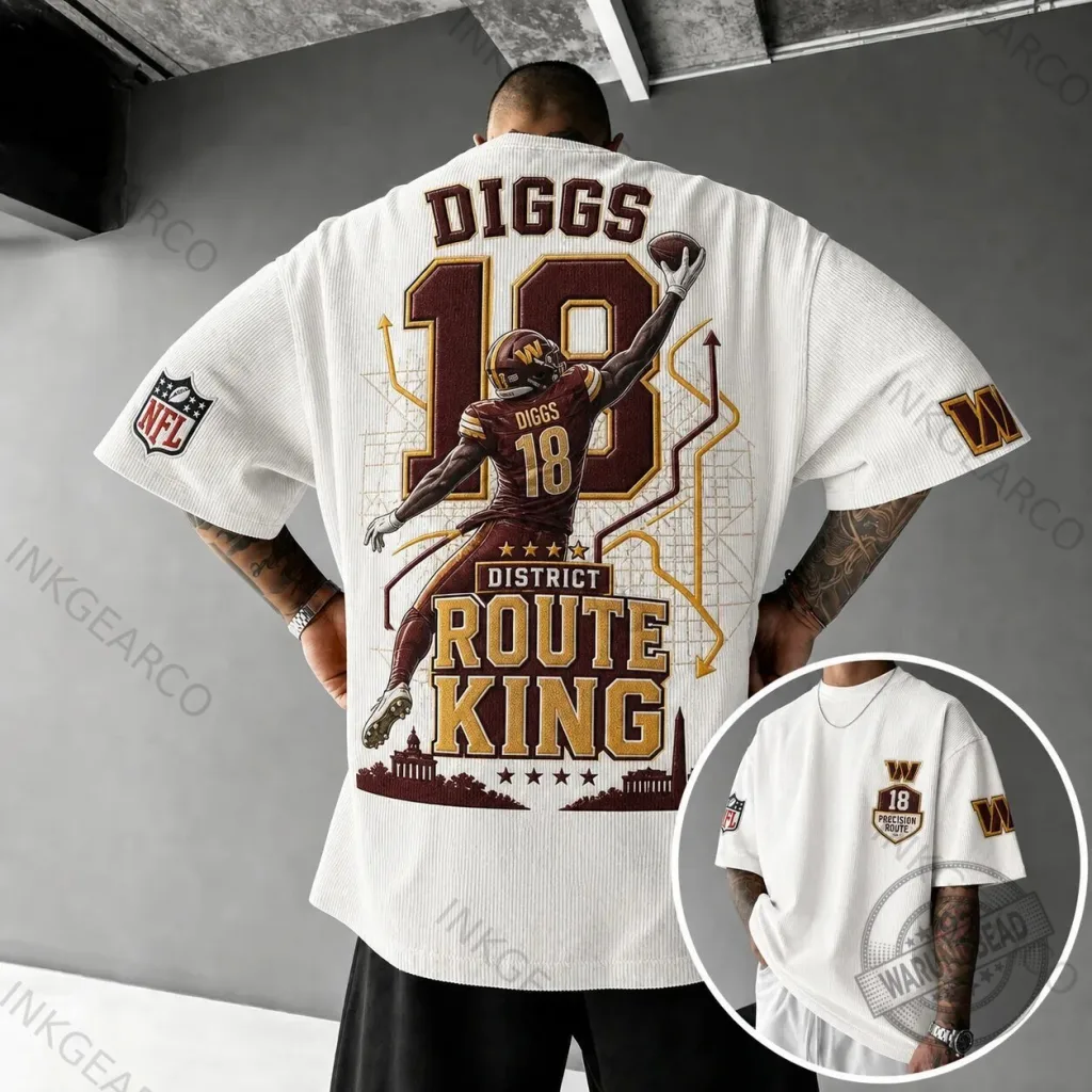 Stefon Diggs District Route King Football T-Shirt Stefon Diggs District Route King Football T-Shirt