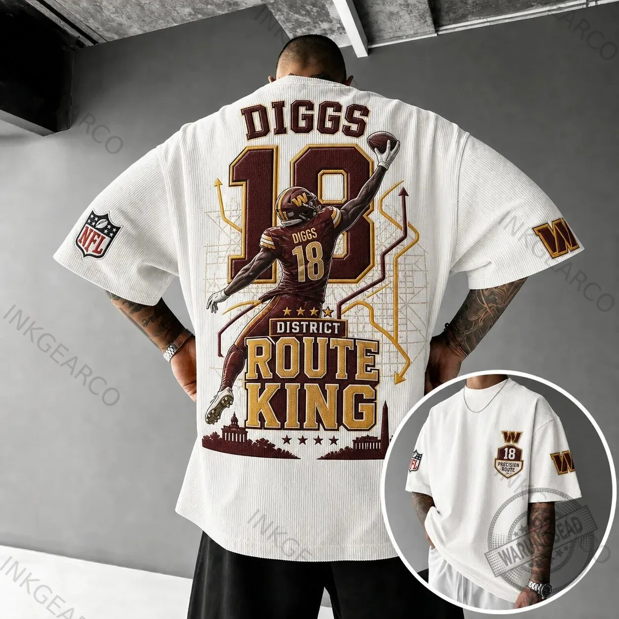 Stefon Diggs District Route King Football T-Shirt