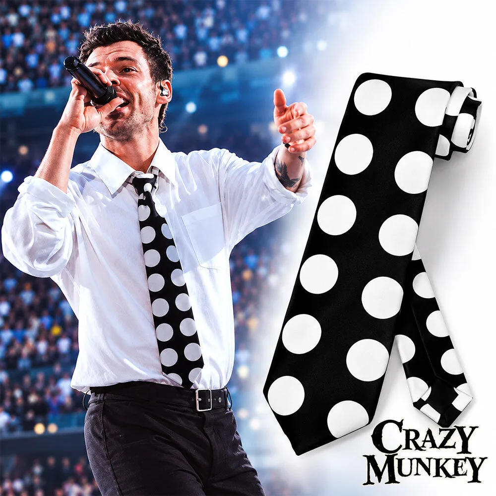 Harry Styles Wembley Night 4 Black White Concert Necktie | Accessories