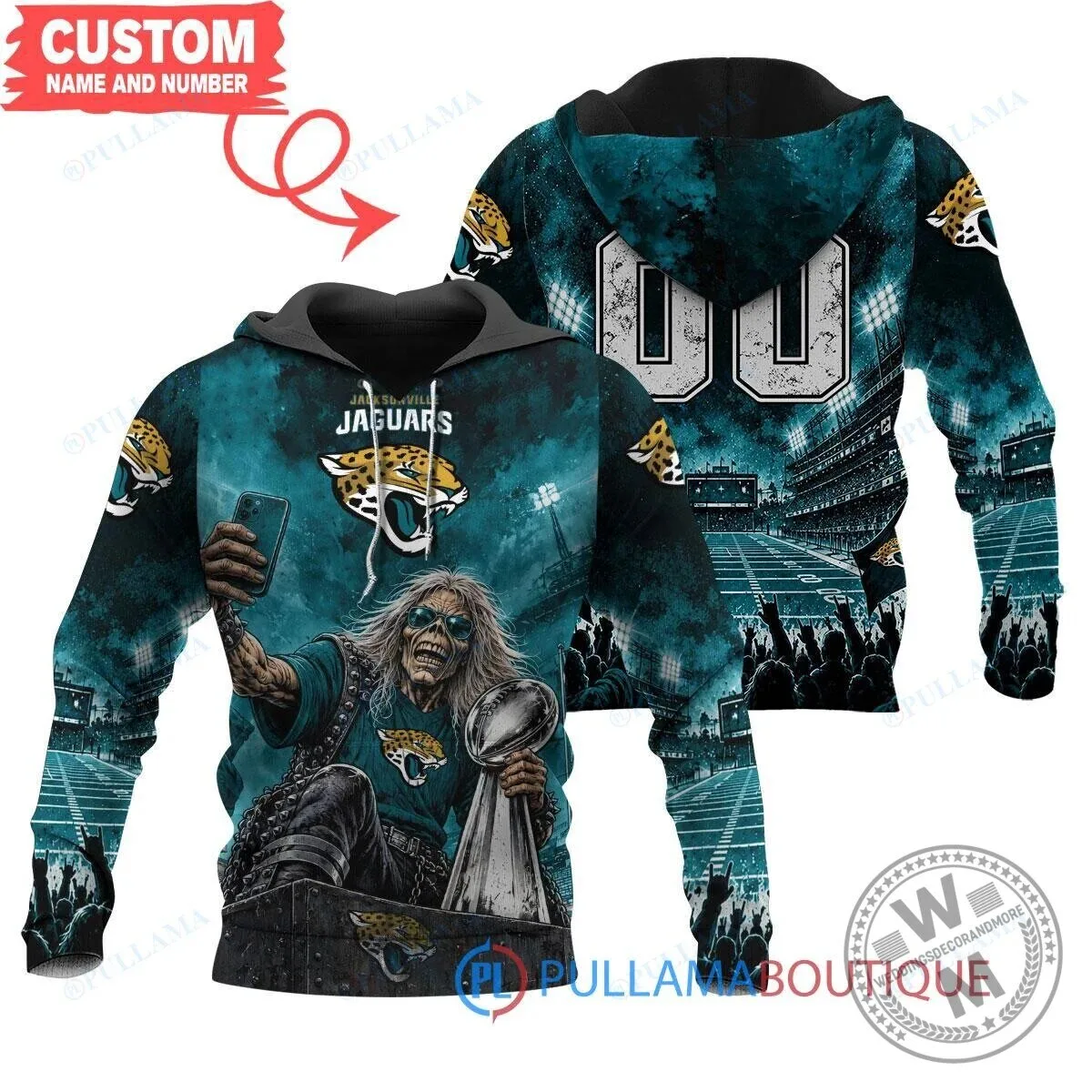 Jacksonville Jaguars Iron Maiden Super Bowl Champions Hoodie