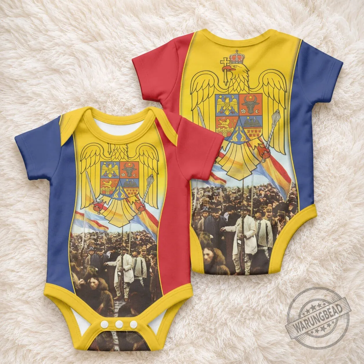 Romania Great Union Day Alba Iulia Great National Assembly Baby Romper 4 Romania Great Union Day Alba Iulia Great National Assembly Baby Romper