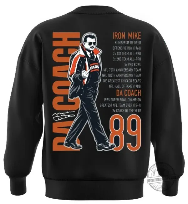 Mike Ditka Chicago Bears Football Legend In Loving Memory Black Sweatshirt 5 Mike Ditka Chicago Bears Football Legend In Loving Memory Black Sweatshirt