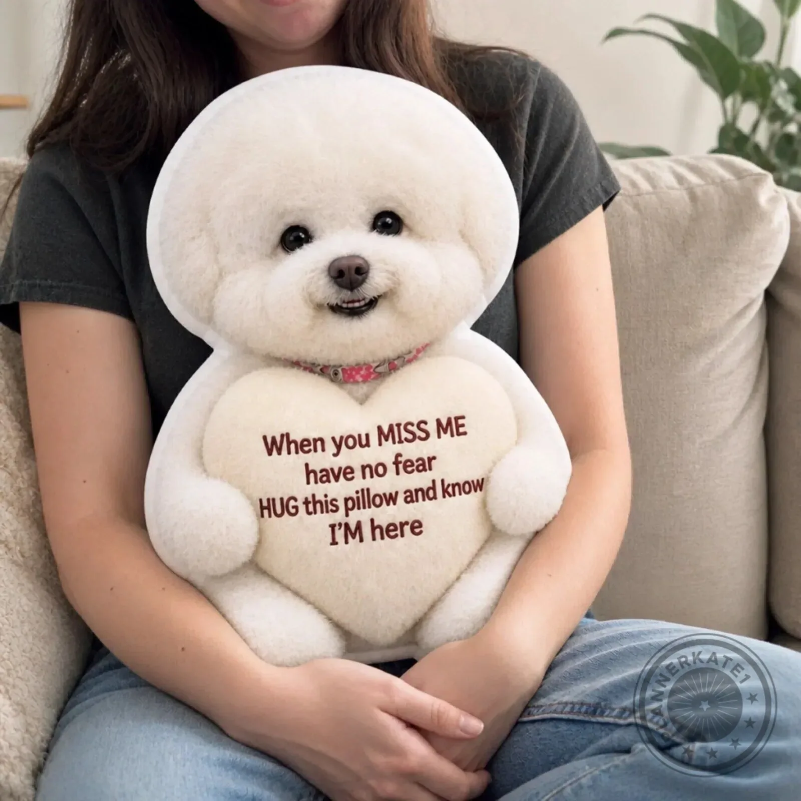 Personalized Pet Memorial Photo Shaped Pillow - When You Miss Me Have No Fear 11 Personalized Pet Memorial Photo Shaped Pillow - When You Miss Me Have No Fear