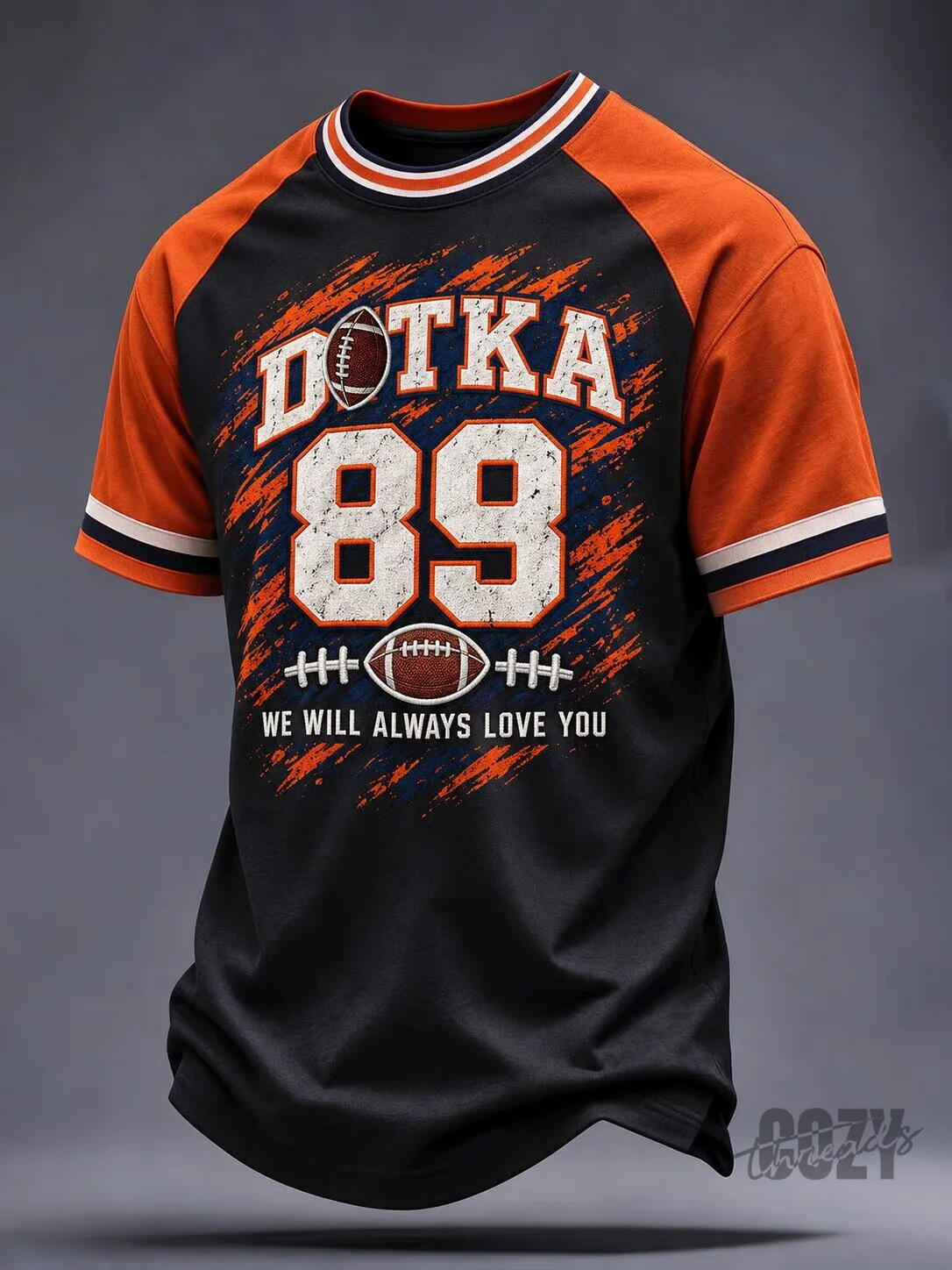 Dotka 89 We Will Always Love You Football Fan T-Shirt